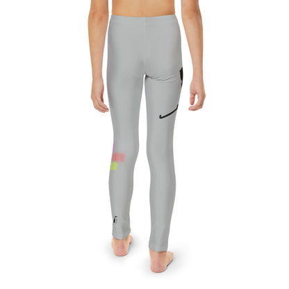 Youth Full-Length Leggings: Hockey Lite Grey