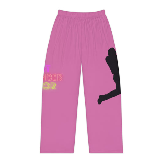 Women's Pajama Pants: Baseball Lite Pink