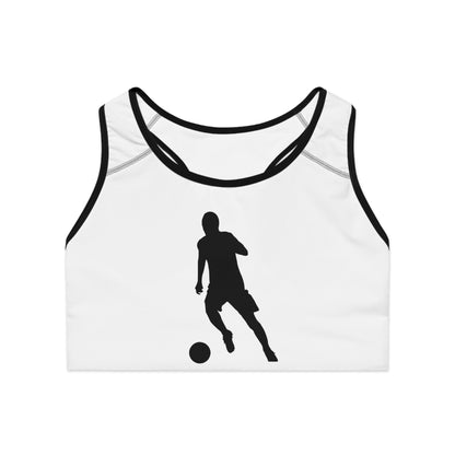 Sports Bra: Soccer White