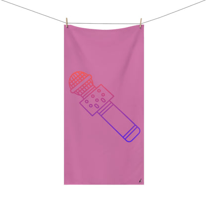Mink-Cotton Towel: Music Lite Pink