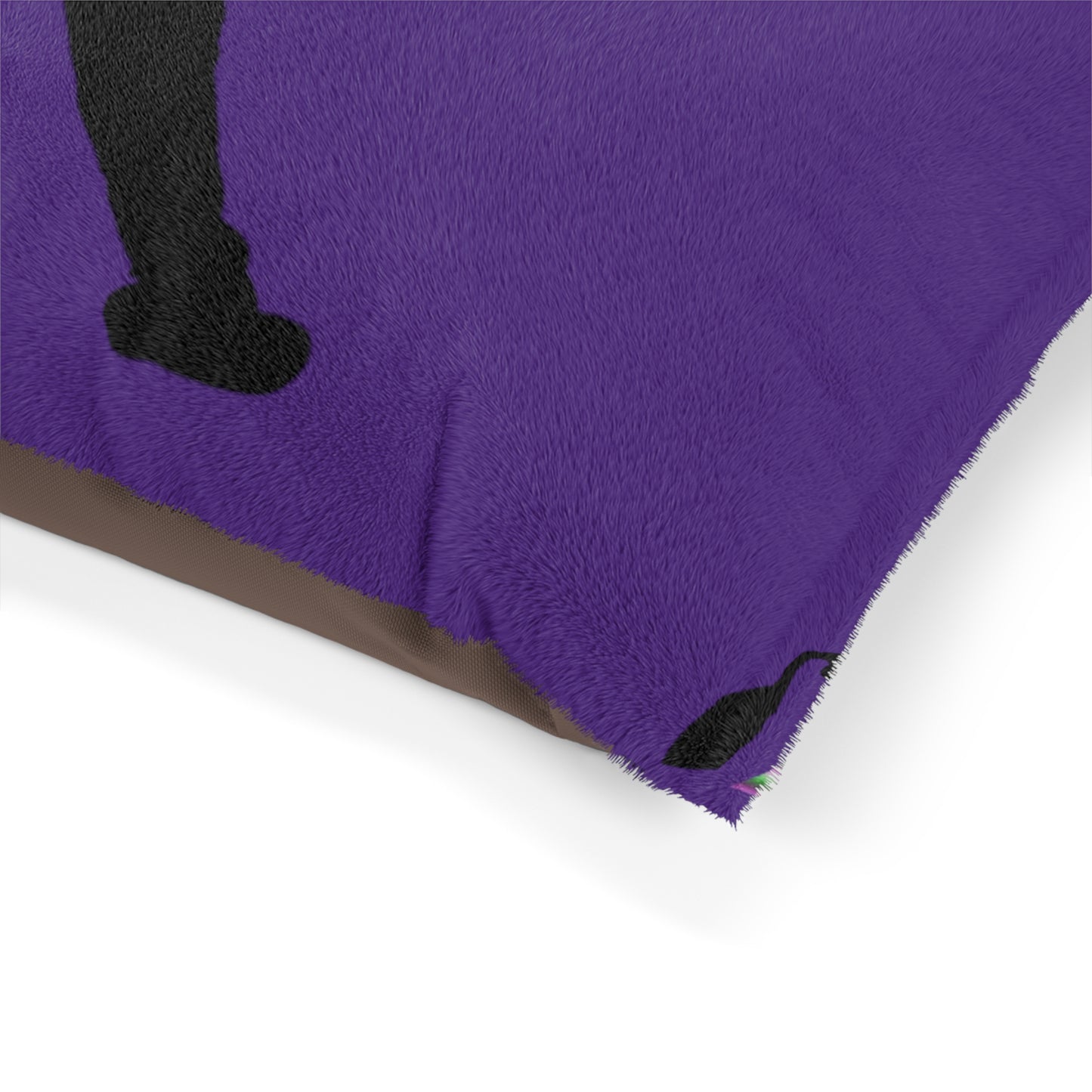 Pet Bed: Baseball Purple