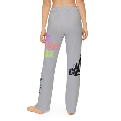 Kids Pajama Pants: Racing Lite Grey