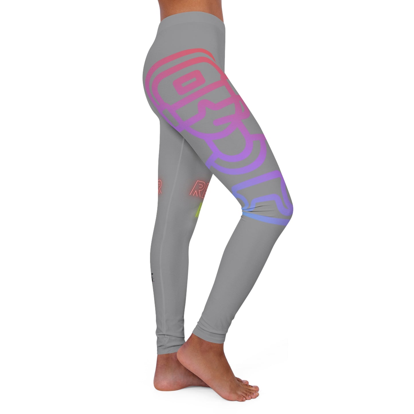 Women's Spandex Leggings: Gaming Grey