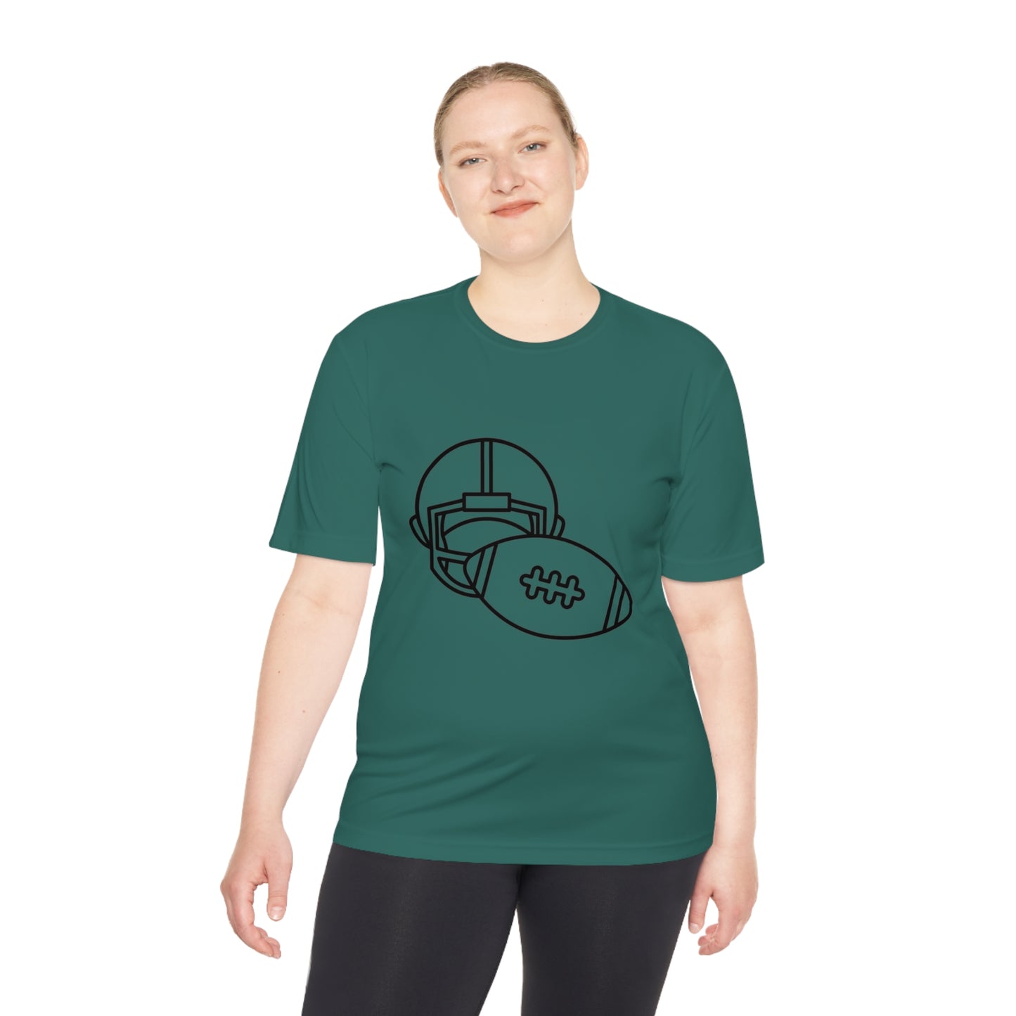 Moisture Wicking Tee: Football #2