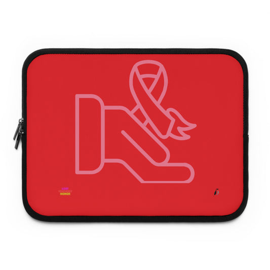 Laptop Sleeve: Fight Cancer Red