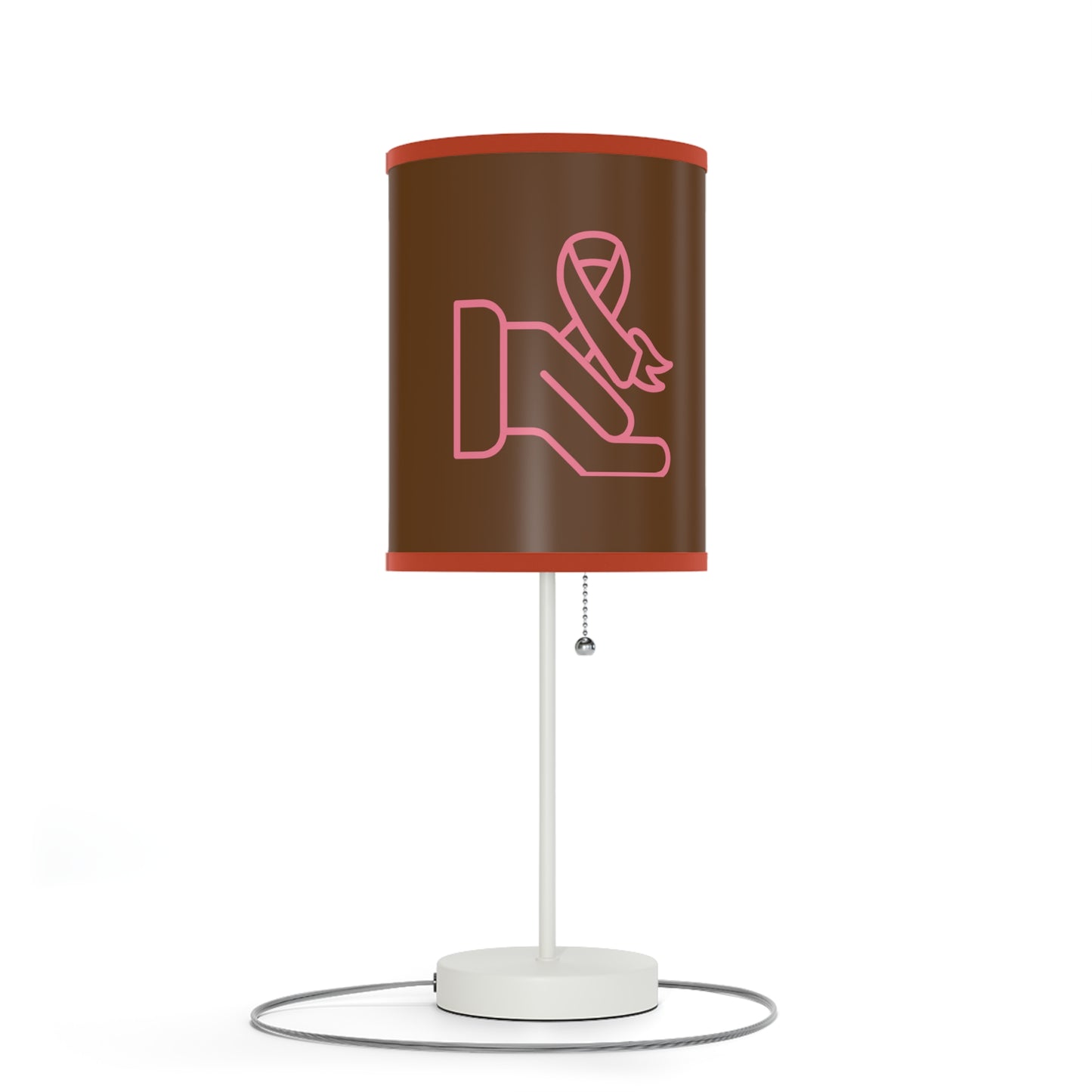 Lamp on a Stand, US|CA plug: Fight Cancer Brown