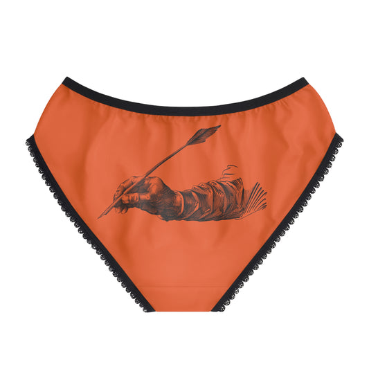 Women's Briefs: Writing Orange