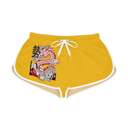 Women's Relaxed Shorts: Dragons Yellow