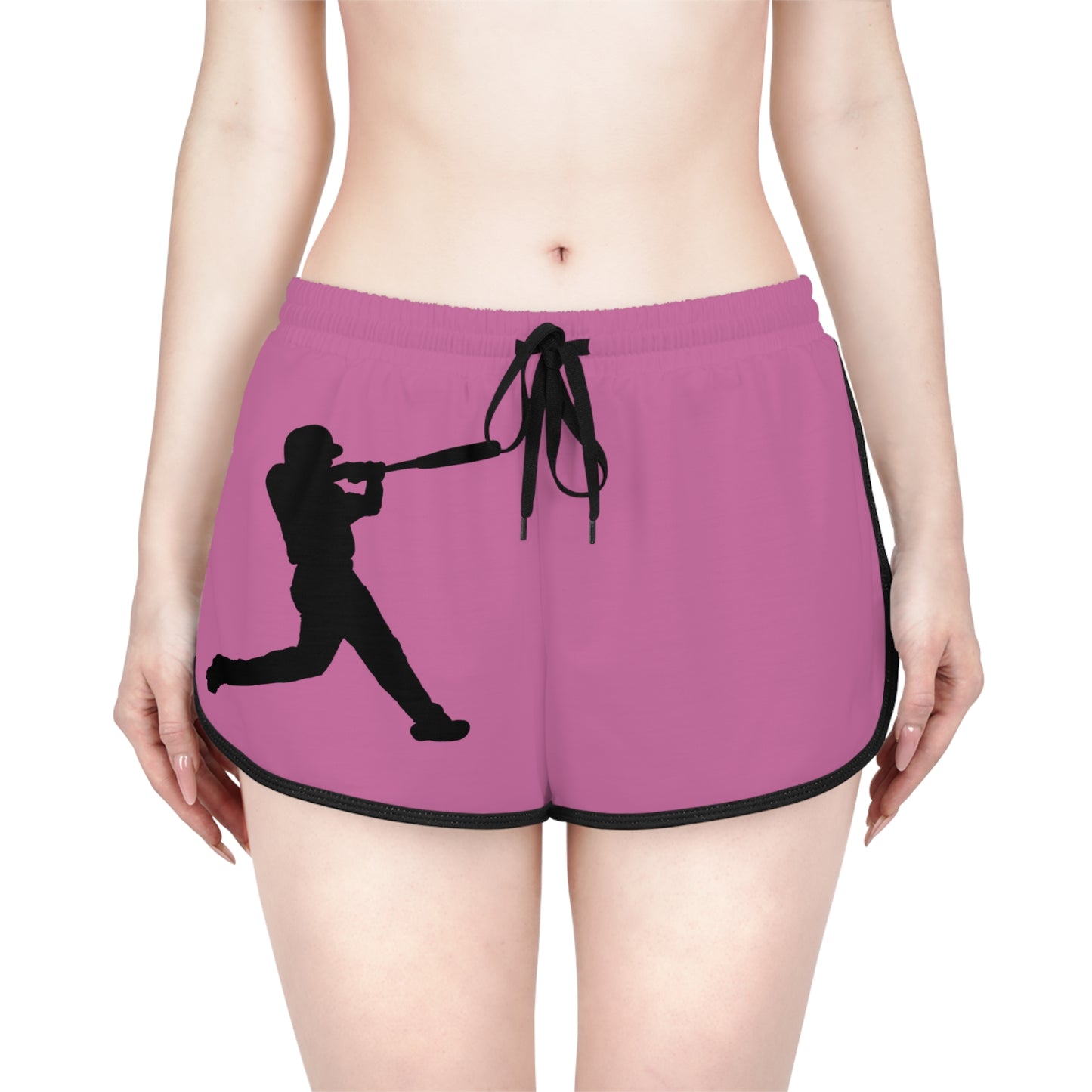 Women's Relaxed Shorts: Baseball Lite Pink