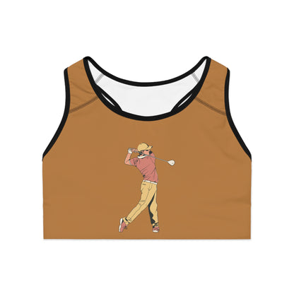 Sports Bra: Golf Lite Brown