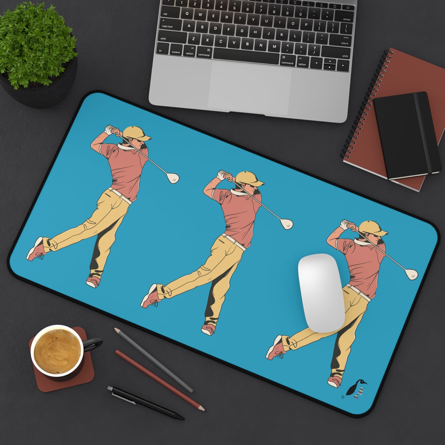 Desk Mat: Golf Turquoise