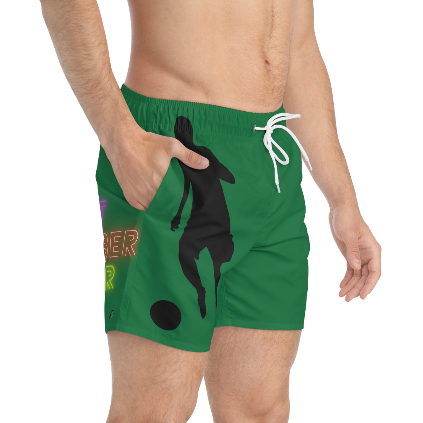 Swim Trunks: Soccer Dark Green