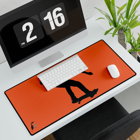 Desk Mats: Skateboarding Orange