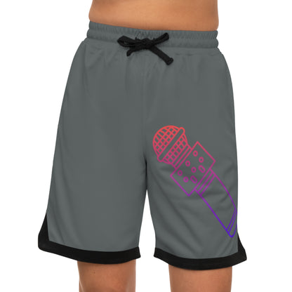 Basketball Rib Shorts: Music Dark Grey