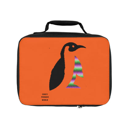 Lunch Bag: Crazy Penguin World Logo Orange