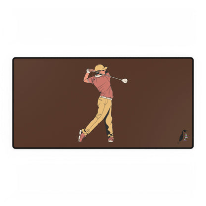 Desk Mats: Golf Brown