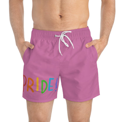 Swim Trunks: LGBTQ Pride Lite Pink