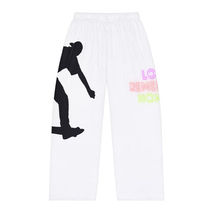 Men's Pajama Pants: Skateboarding White