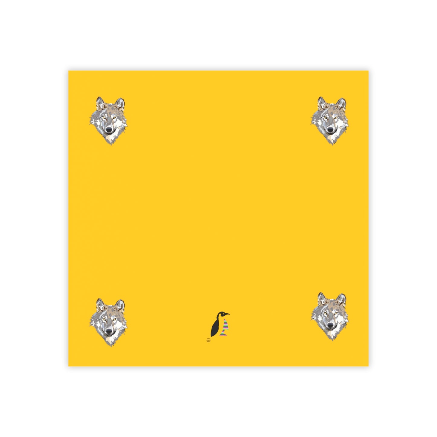 Post-it® Note Pads: Wolves Yellow