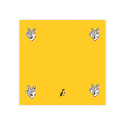 Post-it® Note Pads: Wolves Yellow