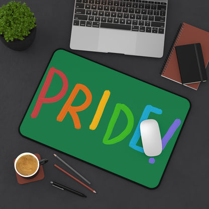 Desk Mat: LGBTQ Pride Dark Green