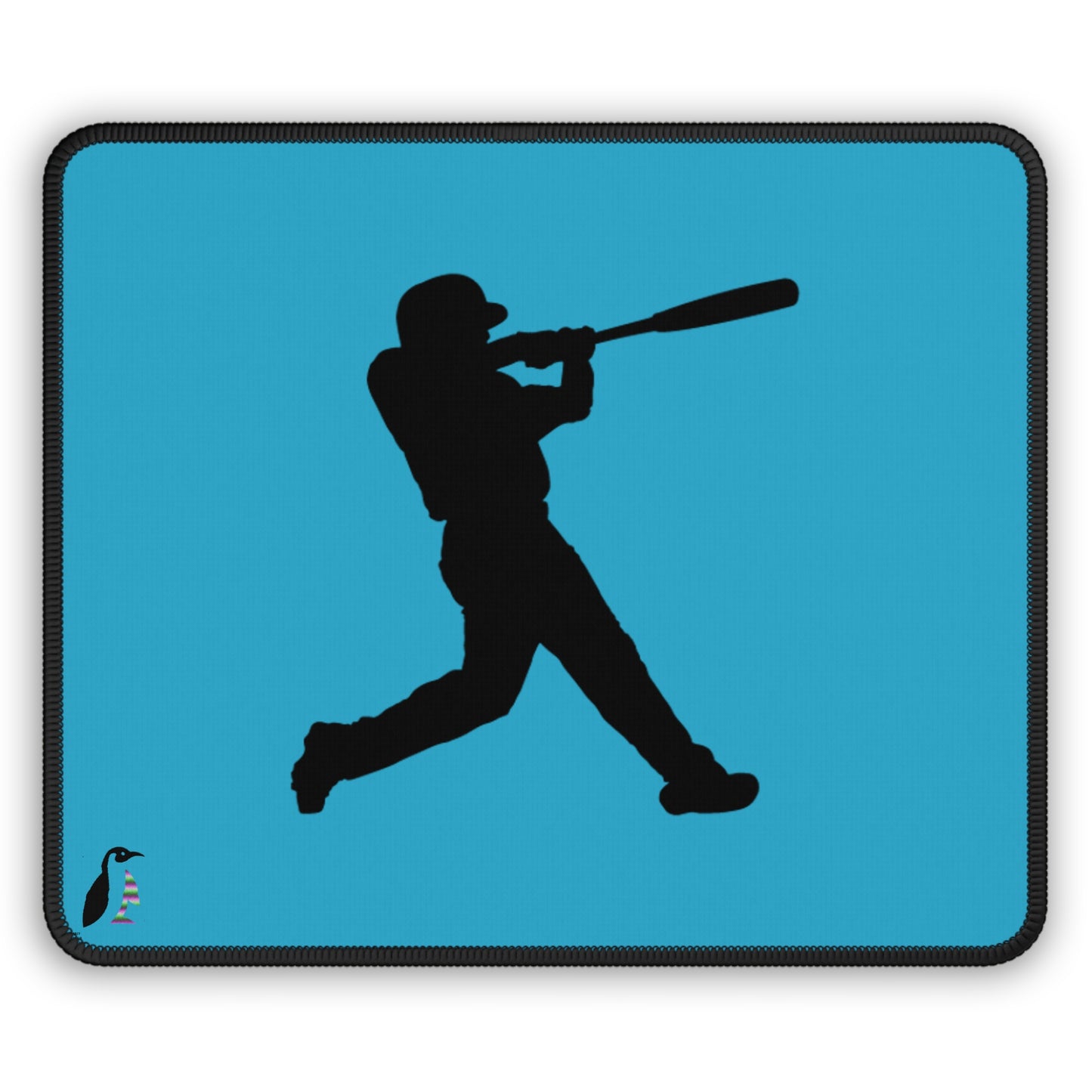 Gaming Mouse Pad: Baseball Turquoise