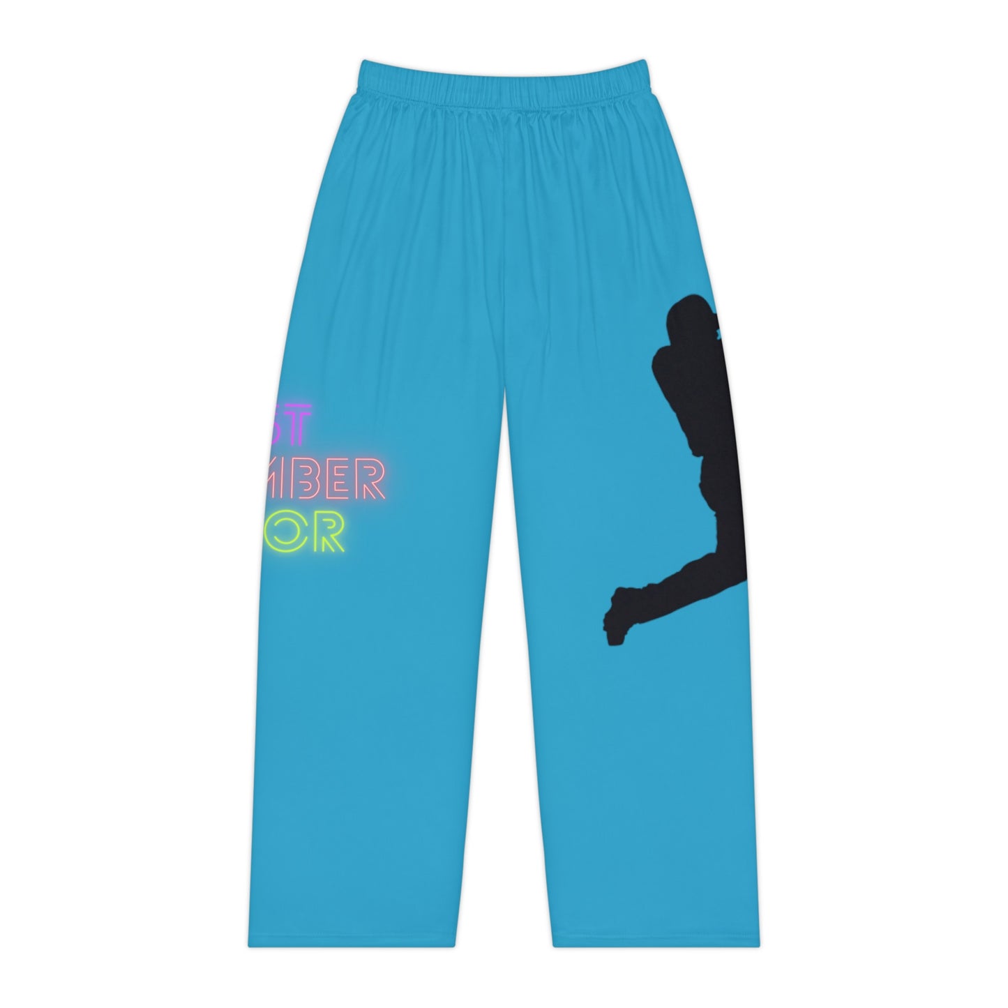 Women's Pajama Pants: Baseball Turquoise