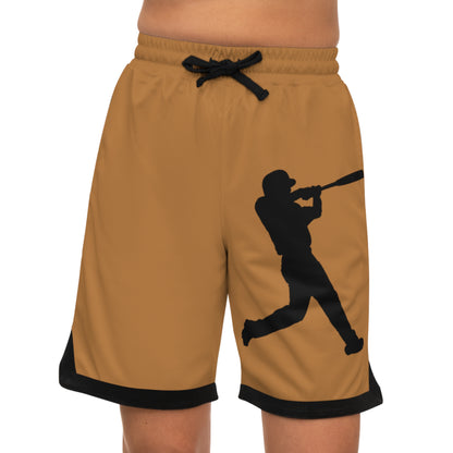 Basketball Rib Shorts: Baseball Lite Brown