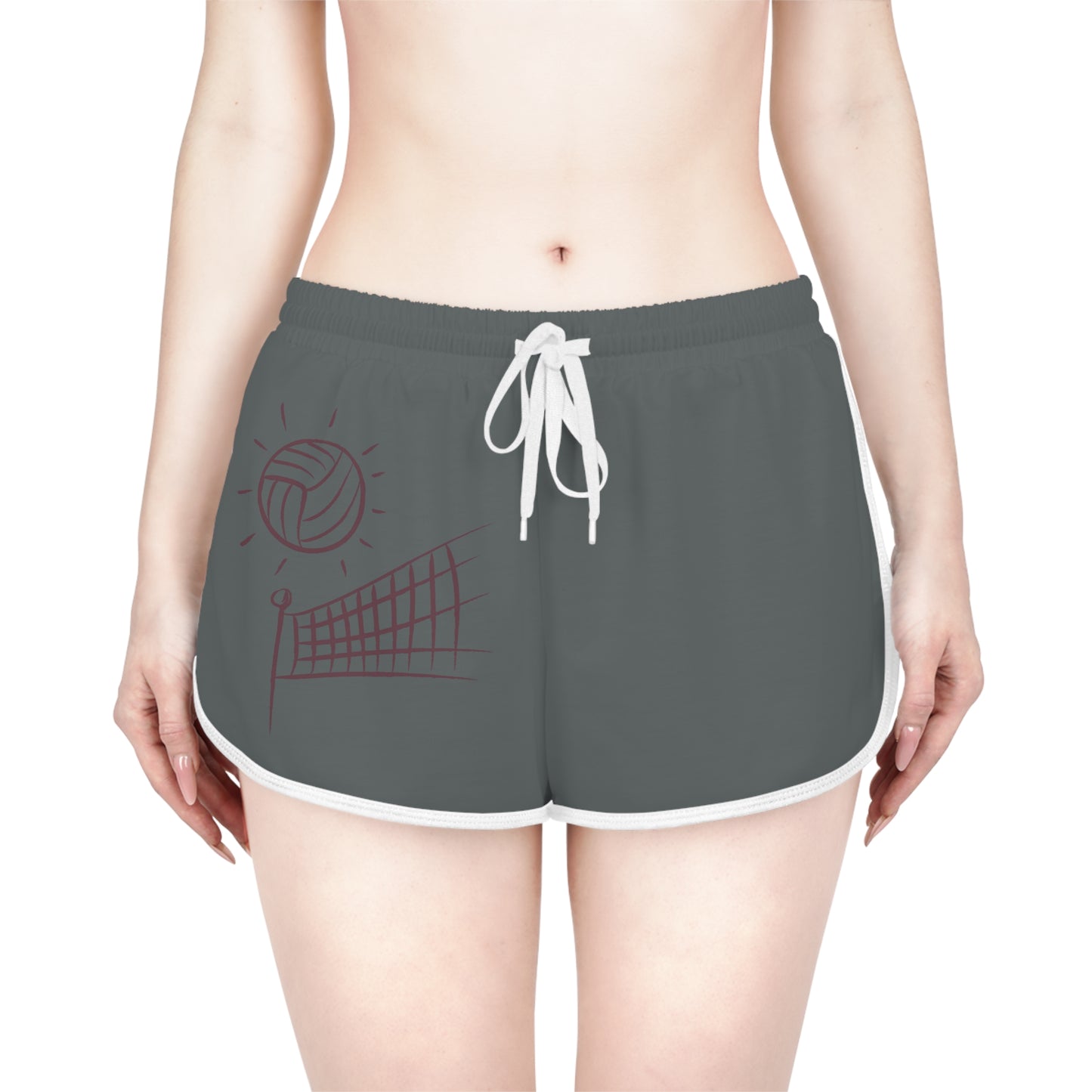 Women's Relaxed Shorts: Volleyball Dark Grey