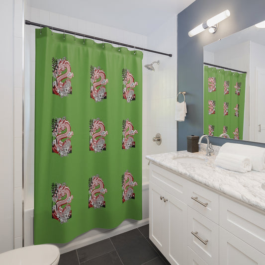 Shower Curtains: #2 Dragons Green