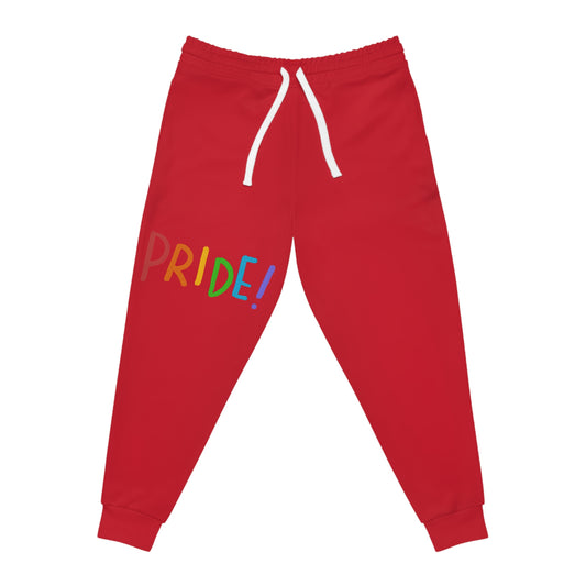 Athletic Joggers: LGBTQ Pride Dark Red