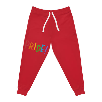 Athletic Joggers: LGBTQ Pride Dark Red