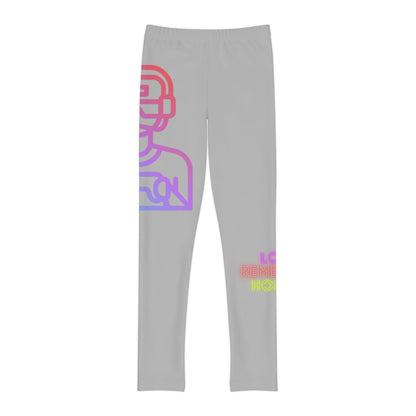 Youth Full-Length Leggings: Gaming Lite Grey