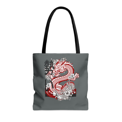 Tote Bag: Dragons Dark Grey