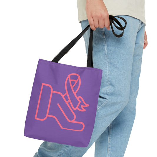 Tote Bag: Fight Cancer Lite Purple