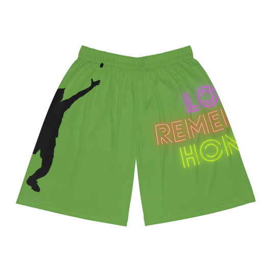 Basketball Shorts: Tennis Green