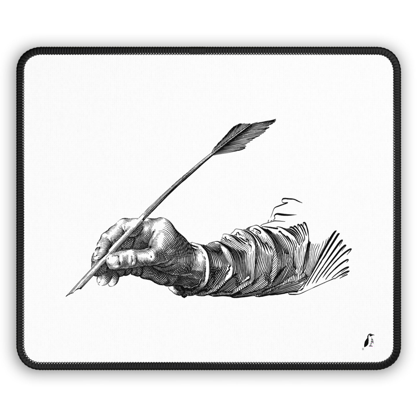 Gaming Mouse Pad: Writing White