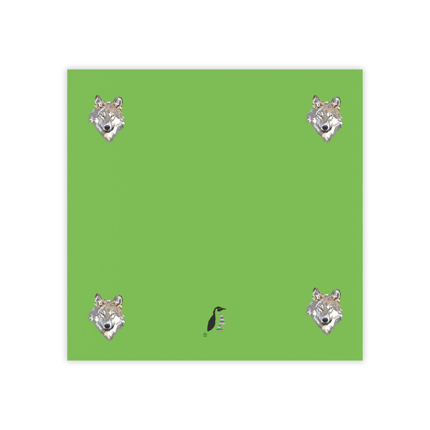 Post-it® Note Pads: Wolves Green