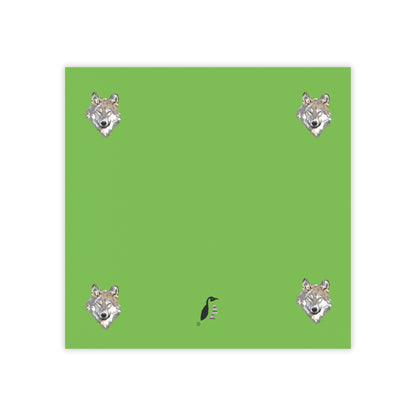 Post-it® Note Pads: Wolves Green