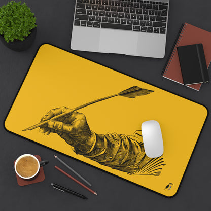 Desk Mat: Writing Yellow