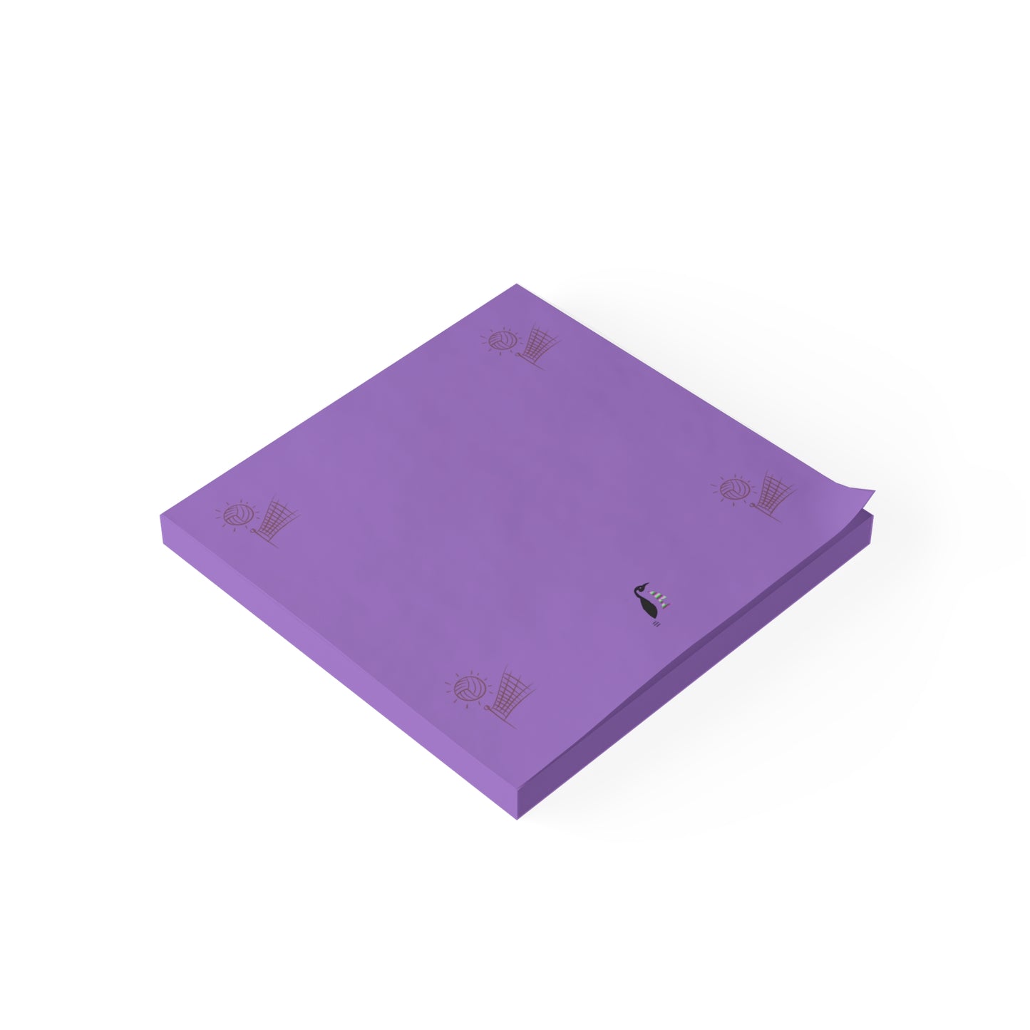 Post-it® Note Pads: Volleyball Lite Purple