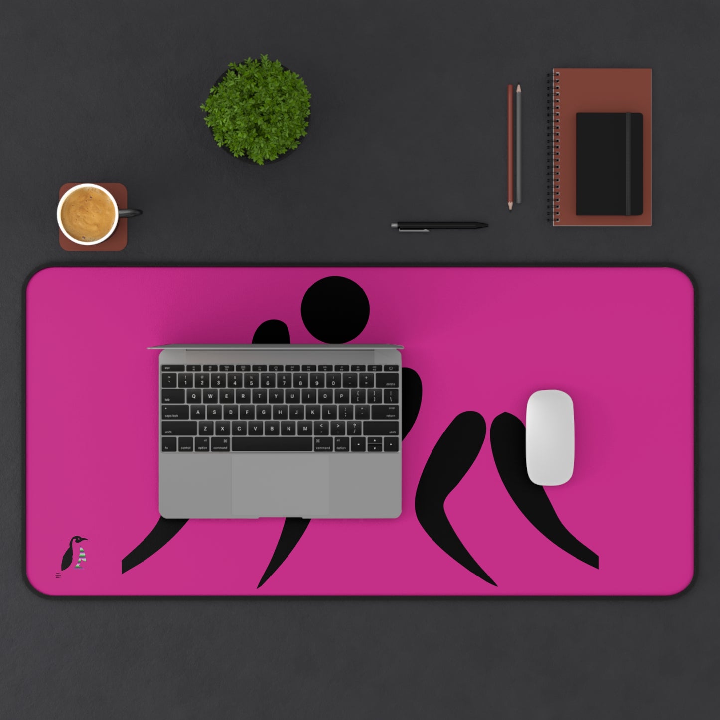 Desk Mat: Wrestling Pink