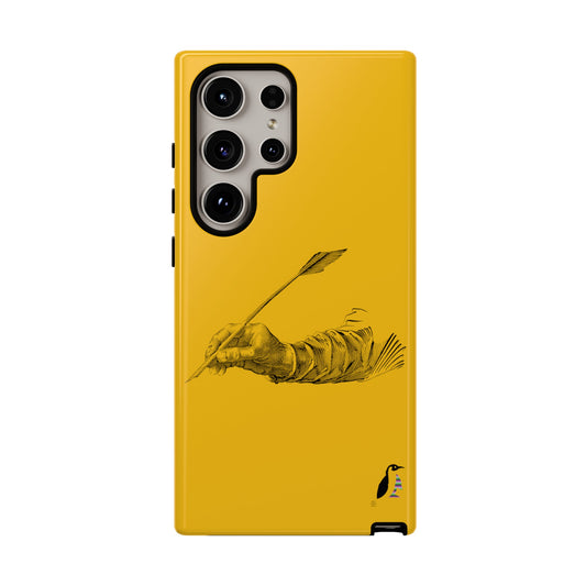 Tough Cases (for Samsung & Google): Writing Yellow