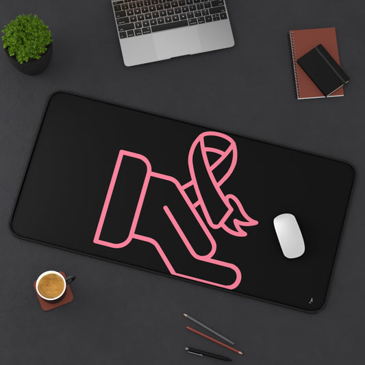 Desk Mat: Fight Cancer Black