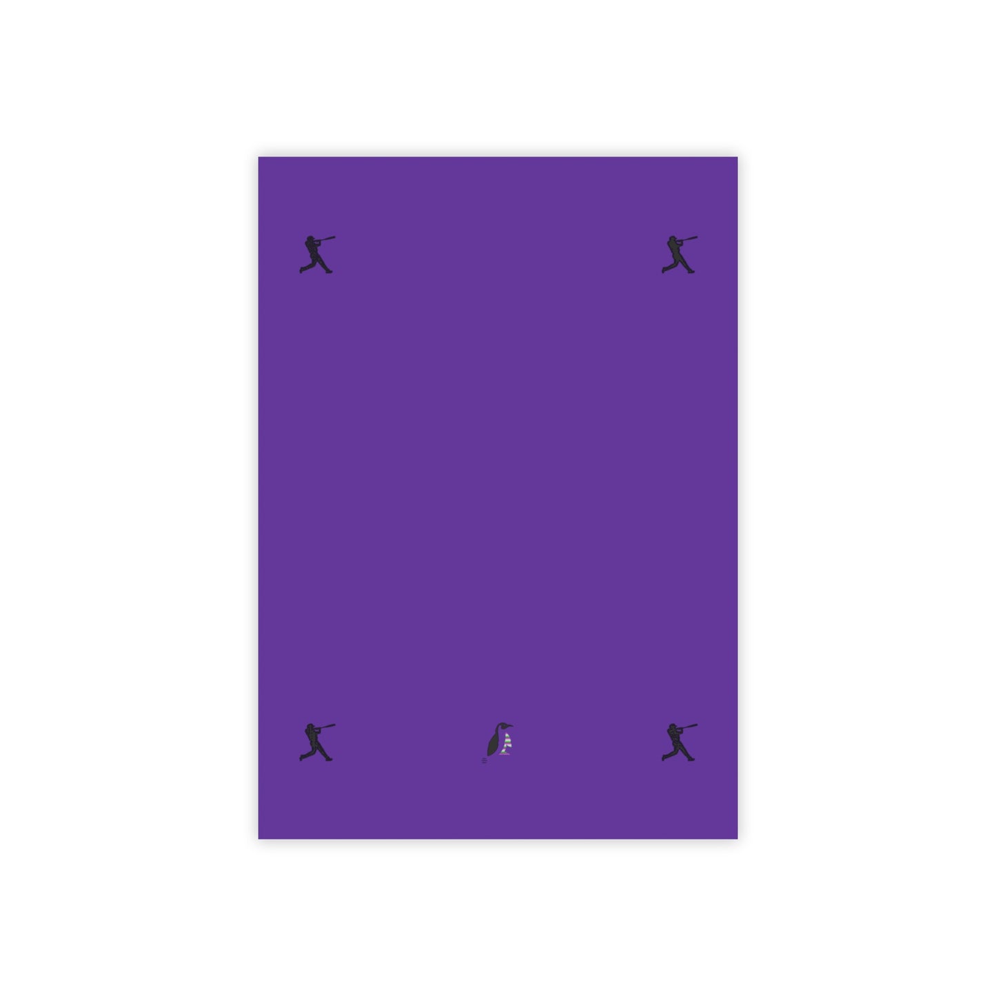 Post-it® Note Pads: Baseball Purple