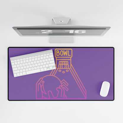 Desk Mats: Bowling Lite Purple