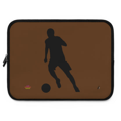 Laptop Sleeve: Soccer Brown