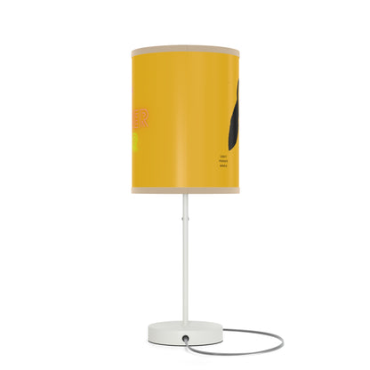 Lamp on a Stand, US|CA plug: Crazy Penguin World Logo Yellow