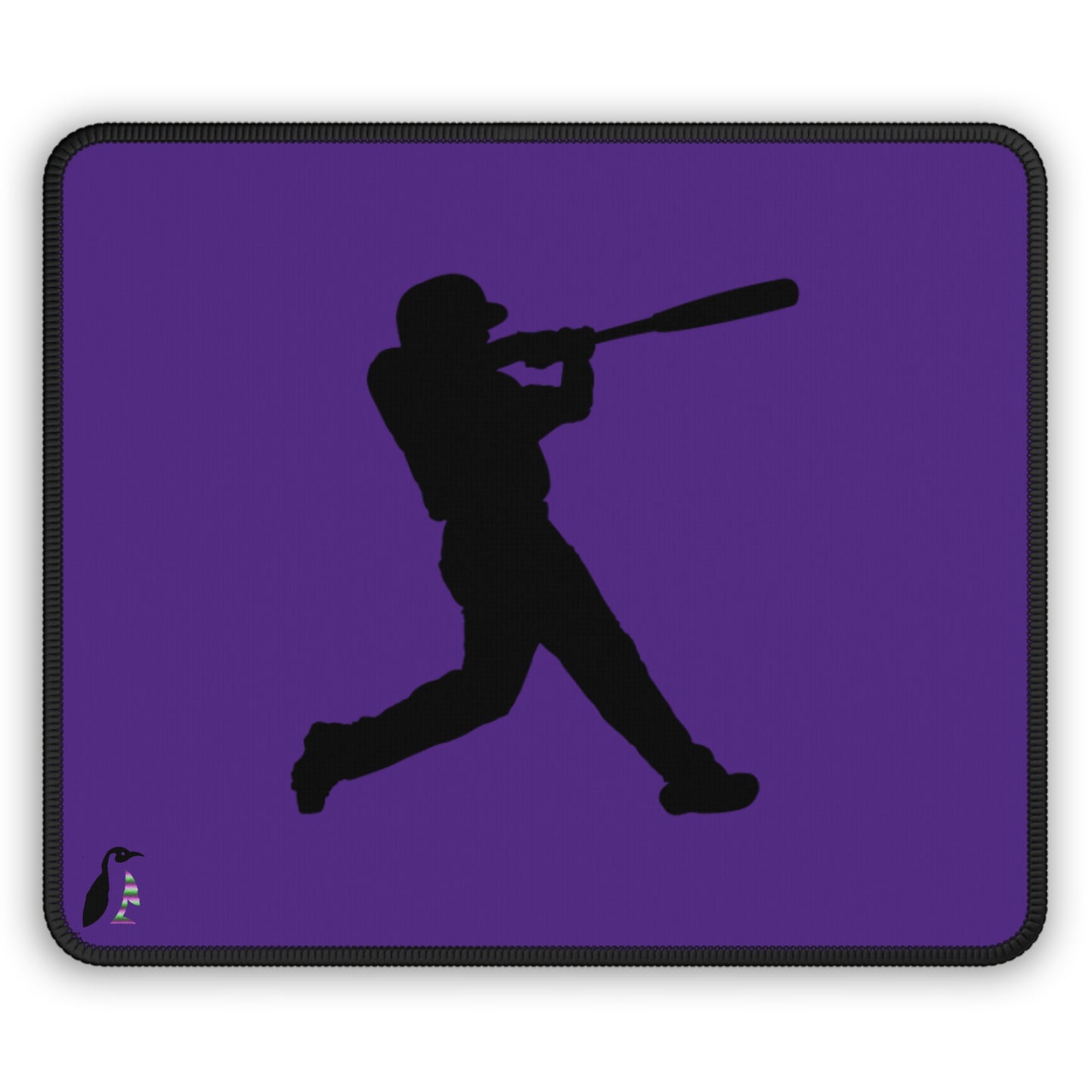 Gaming Mouse Pad: Baseball Purple