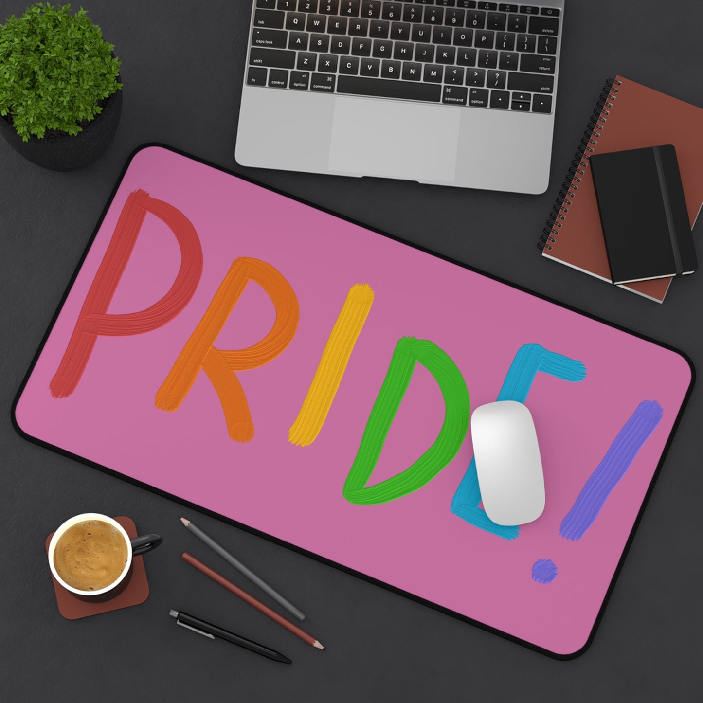 Desk Mat: LGBTQ Pride Lite Pink